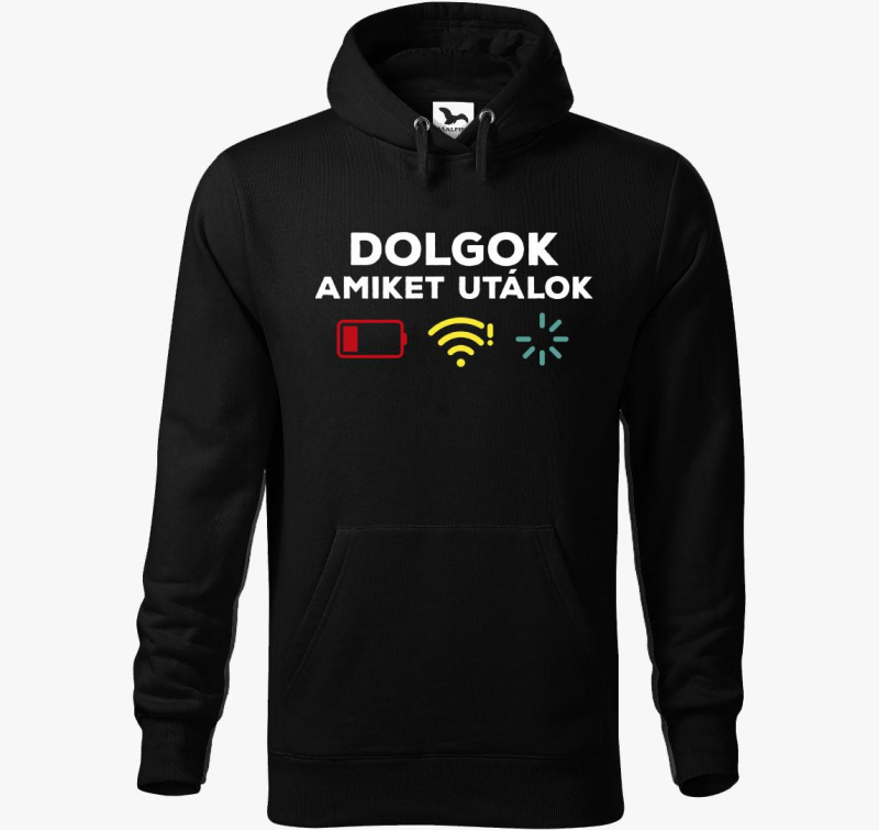 Dolgok amiket smešno pulover s kapuco