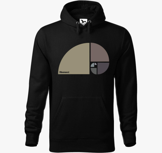 Fibonacci design pulover s kap...