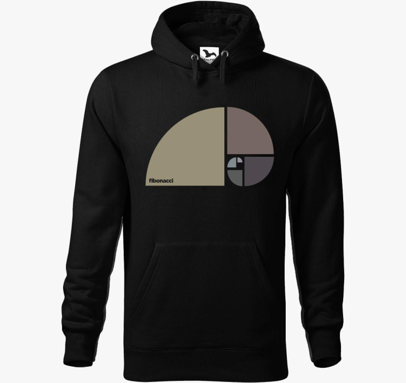 Fibonacci design pulover s kapuco