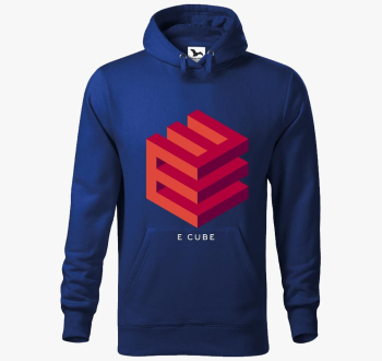 E cube kocka design pulover s kapuco