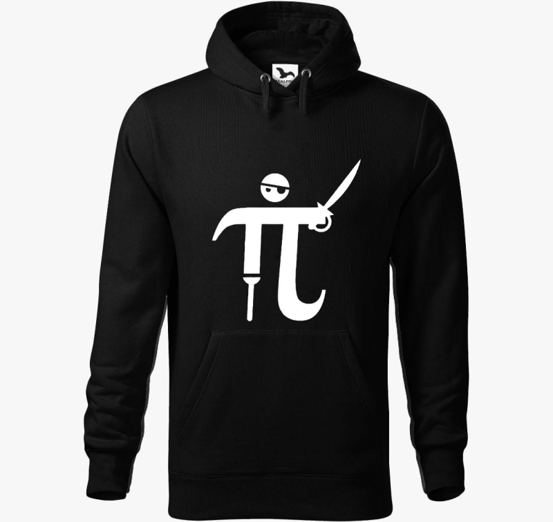 Pirate Pi smešno pulover s kapuco