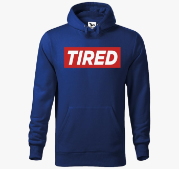 Tired divat pulover s kapuco