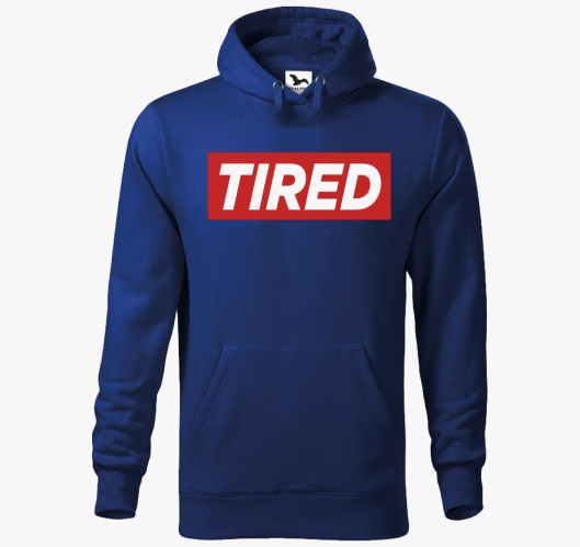 Tired divat pulover s kapuco