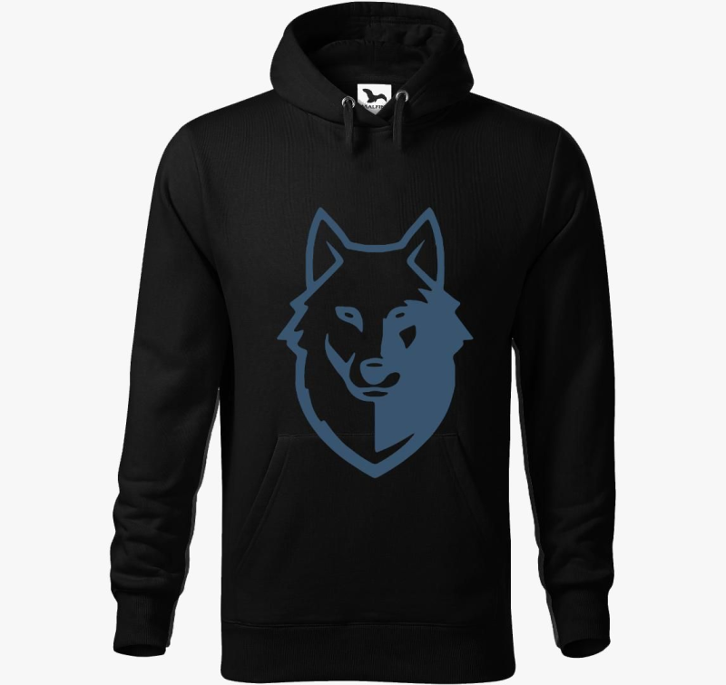 Farkas fej design divat pulover s kapuco