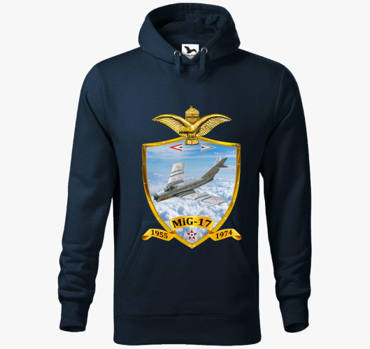 Pajzs MiG-17 pulover s kapuco
