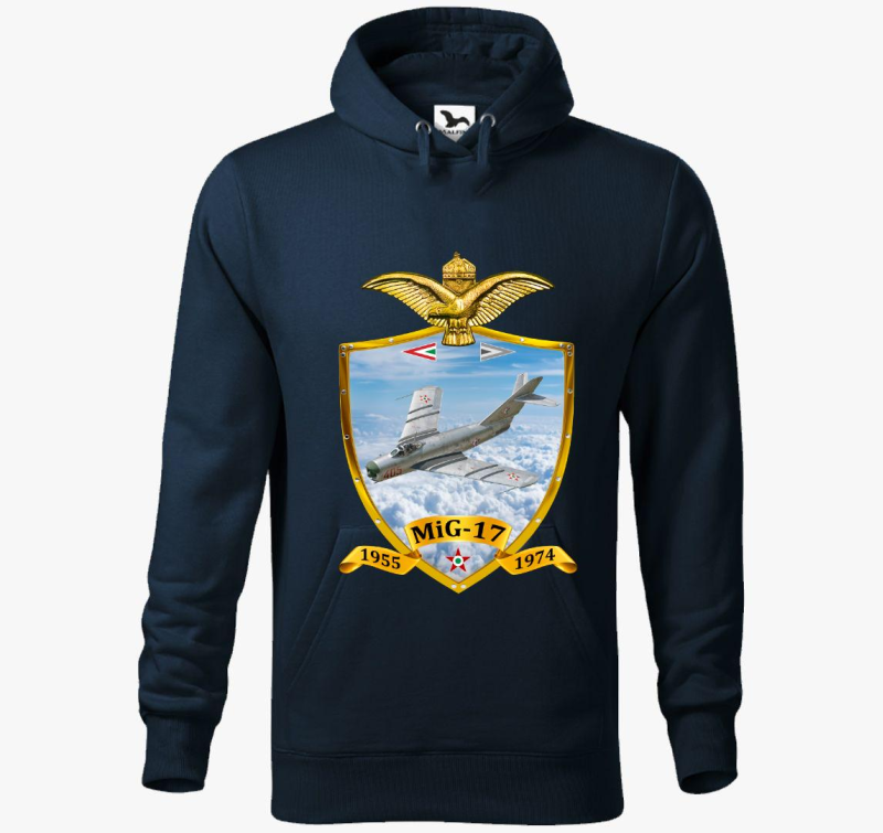 Pajzs MiG-17 pulover s kapuco
