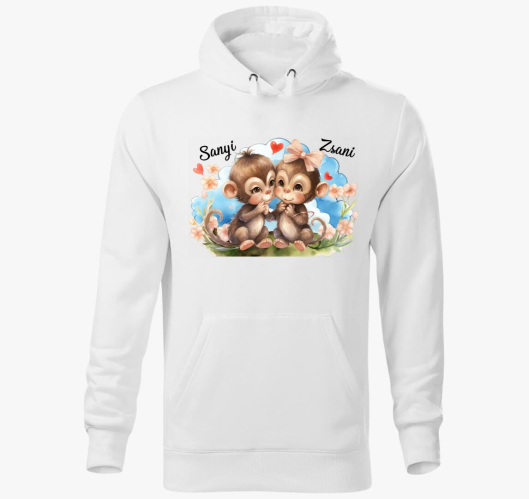 szerelmes Majmok pulover s kap...