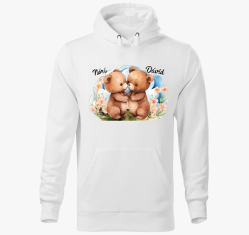 szerelmes Macik pulover s kapuco