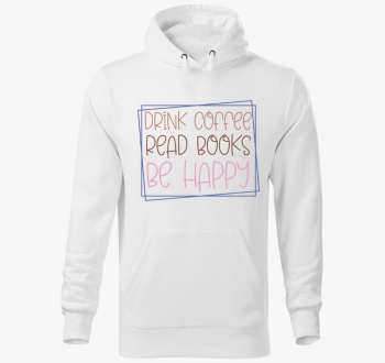 Coffee Books pulover s kapuco