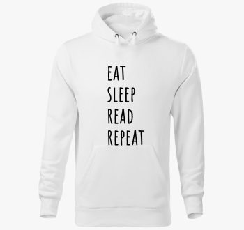 Eat Sleep Read pulover s kapuco