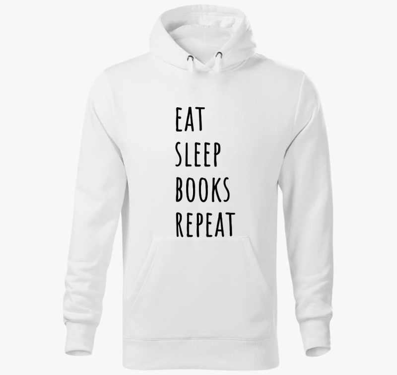 Eat Sleep Books pulover s kapuco