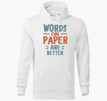 Paper books pulover s kapuco