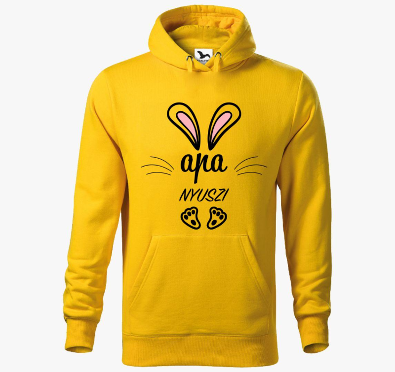 oče nyuszi pulover s kapuco