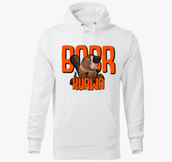 Bobr Kurwa smešno pulover s kapuco 1