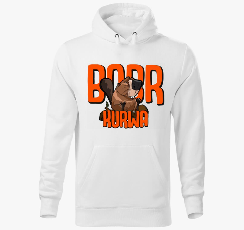 Bobr Kurwa smešno pulover s kapuco 1