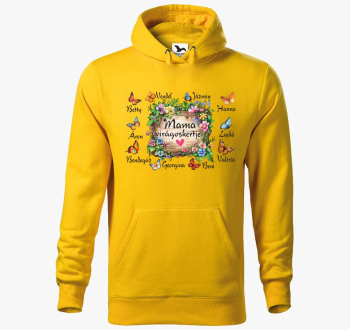 Mama sok kis lepke pulover s kapuco