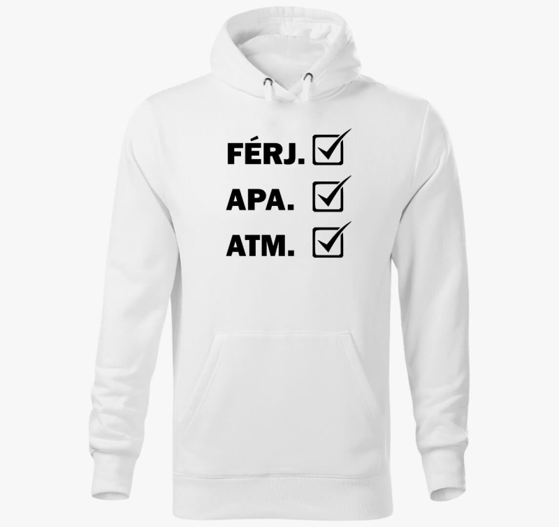 Oče ATM pulover s kapuco