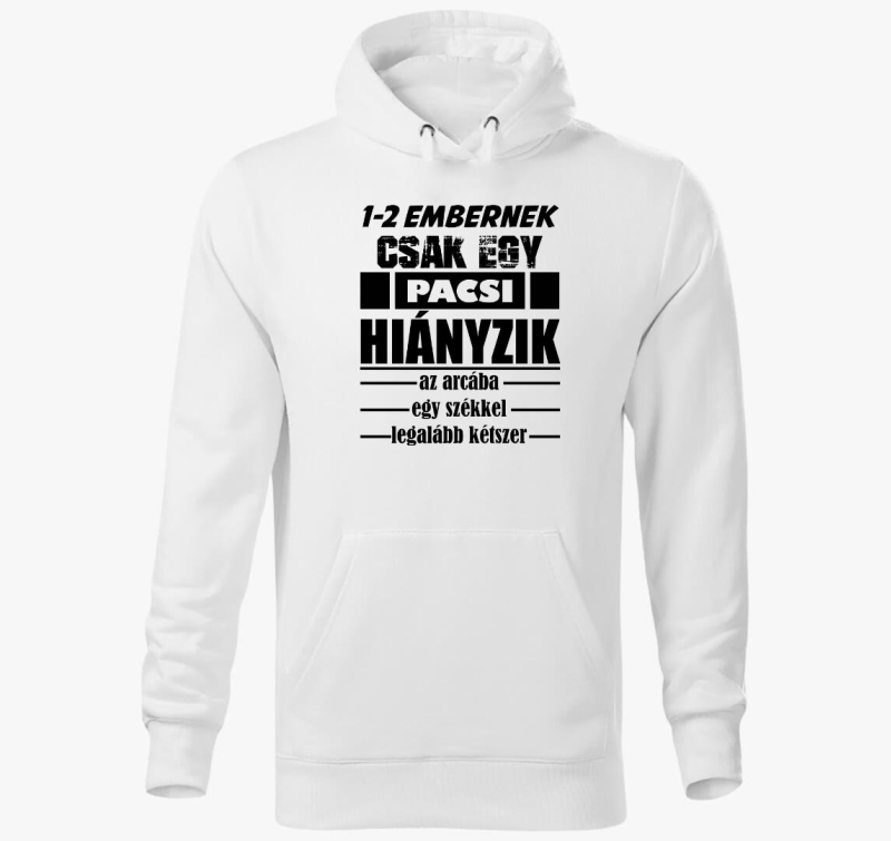 Pacsi arcba pulover s kapuco