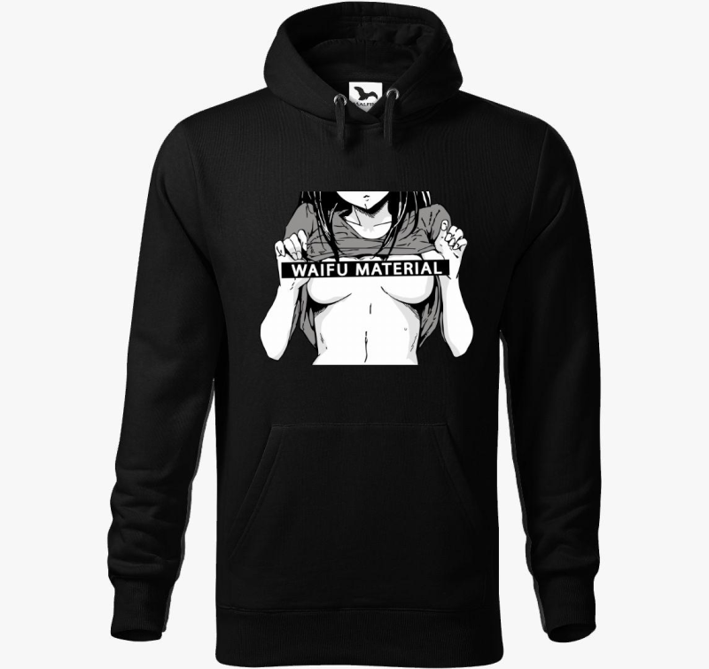 Waifu material pulover s kapuco