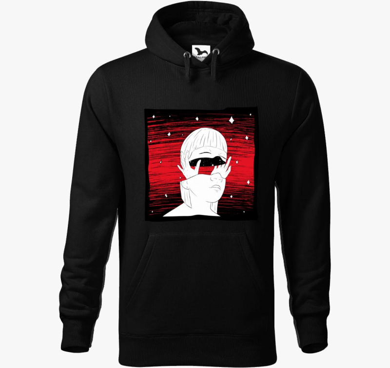 Gondolat pulover s kapuco