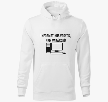 Informatikus sem, ne pulover s kapuco