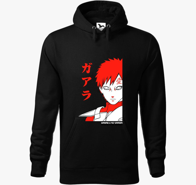 Gaara silhouette pulover s kapuco