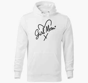 Girl Mom pulover s kapuco
