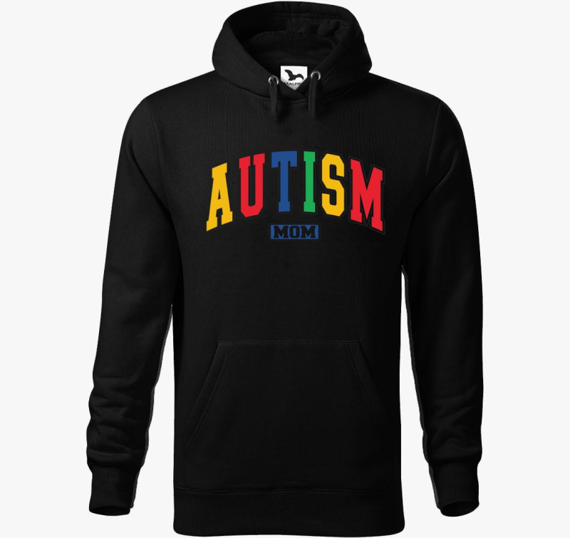 Autism Mom pulover s kapuco