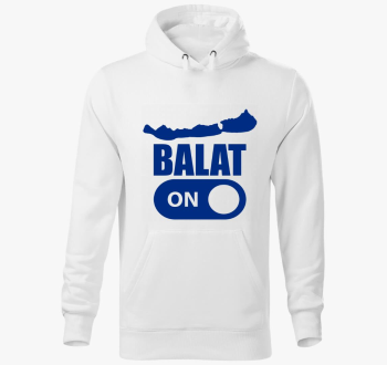 Balat-ON Balaton modra pulover s kapuco