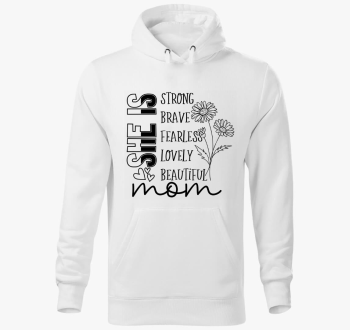 Mom She pulover s kapuco