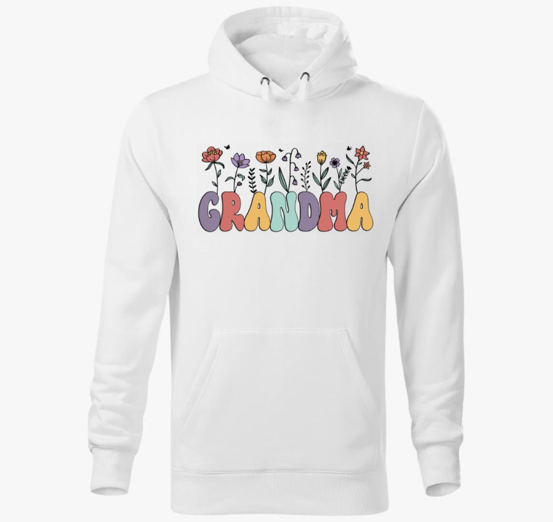 Grandmother Floral pulover s kapuco