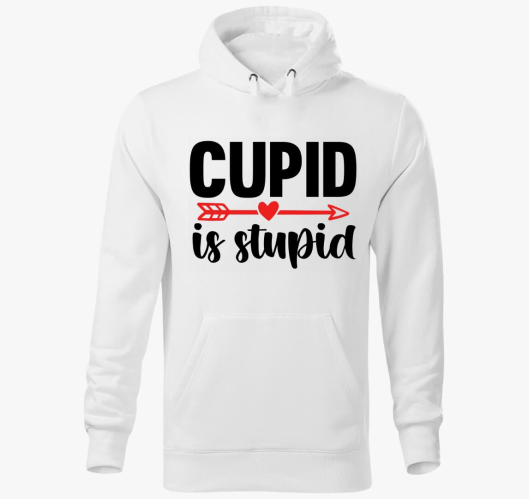 Cupid is stupid pulover s kapu...