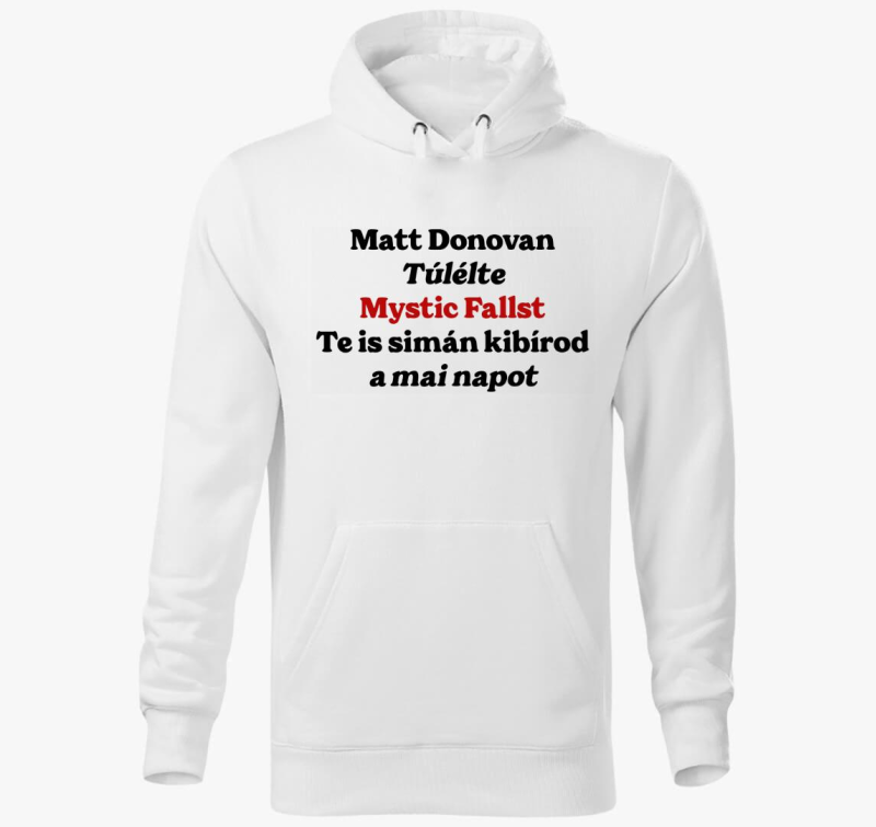 Matt Donovan pulover s kapuco