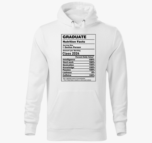 Graduate pulover s kapuco