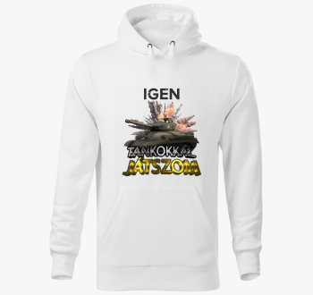 Igen tankokkal pulover s kapuco