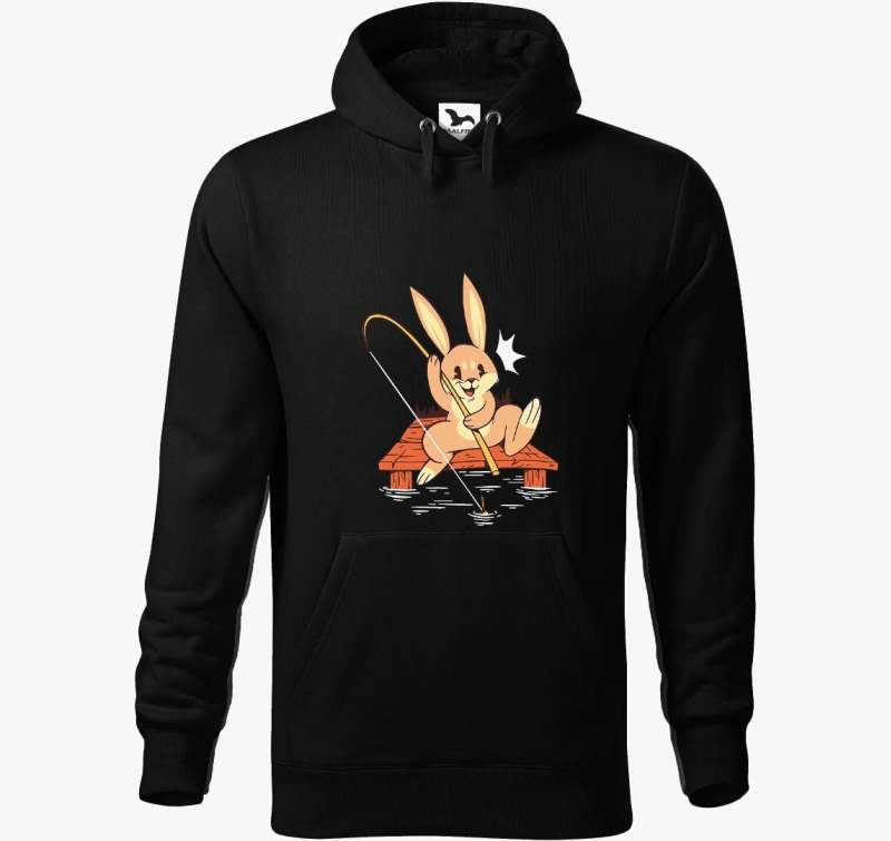 Ribič nyuszi pulover s kapuco