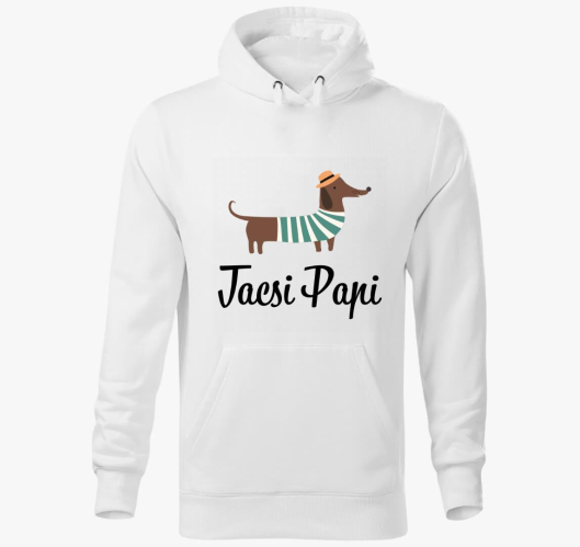 Tacsi papi pulover s kapuco