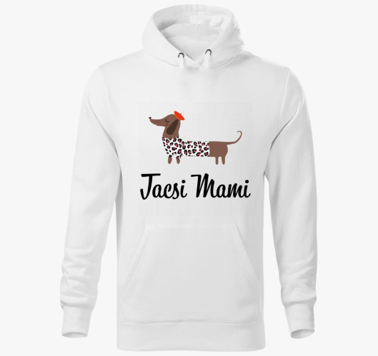 Tacsi mami pulover s kapuco