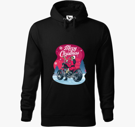 itt je! pulover s kapuco