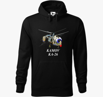 Ka-26 bela felirattal pulover s kapuco