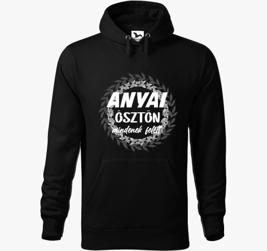 Anyai pulover s kapuco