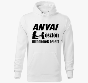 Anyai feliratos pulover s kapuco