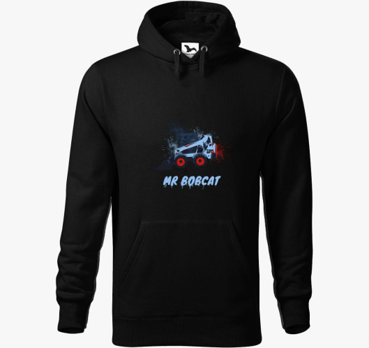 Mr Bobcat pulover s kapuco