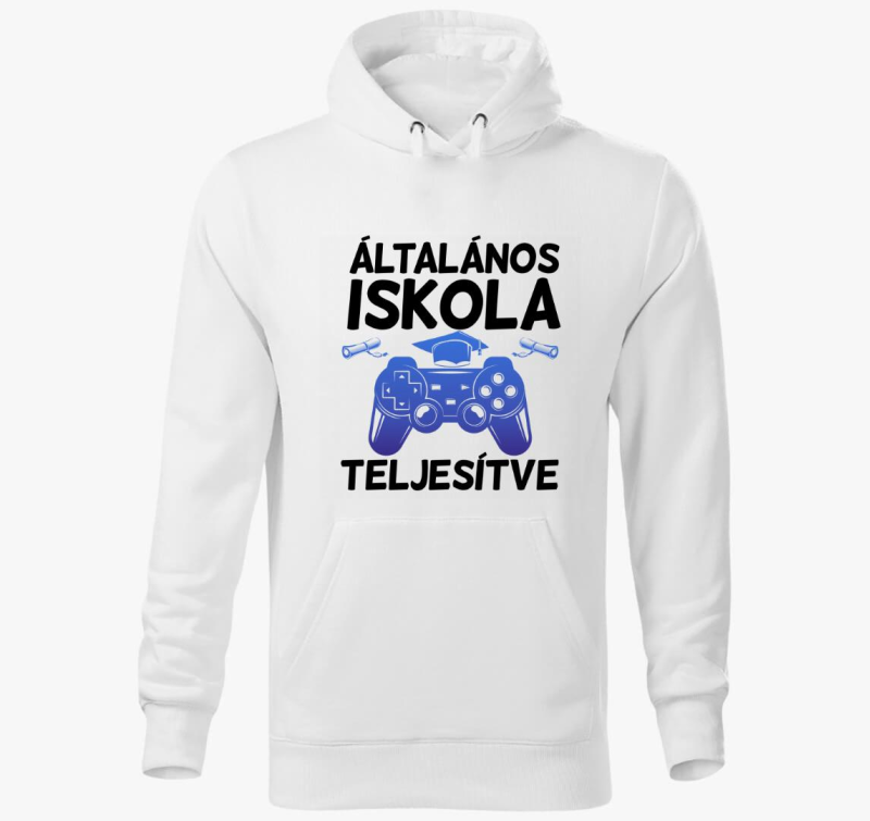 iskola gamer pulover s kapuco