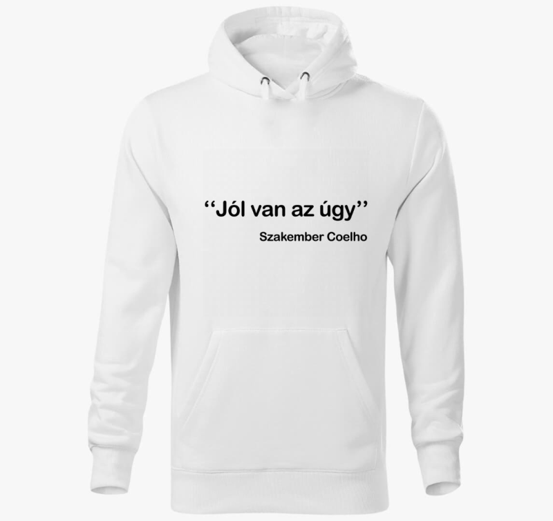 je szakember pulover s kapuco