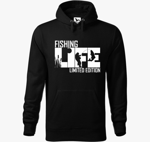 Fishing life pulover s kapuco