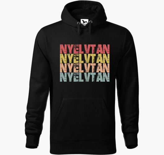 Nyelvtan feliratos pulover s k...