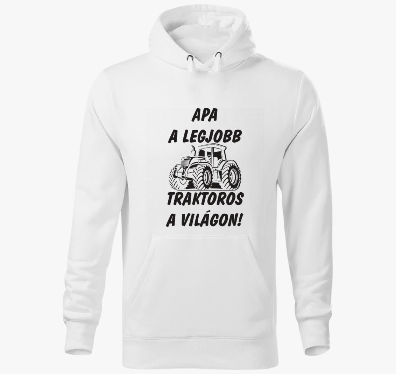 Oče legjobb traktoros pulover s kapuco