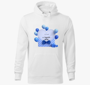 legjobb oče pulover s kapuco