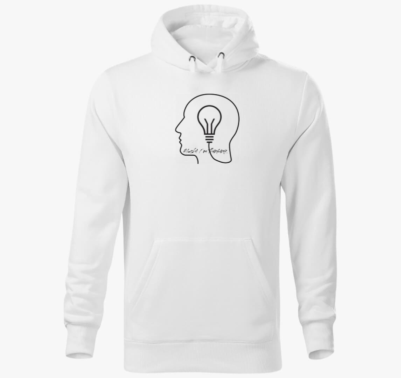 Gondolkodom pulover s kapuco